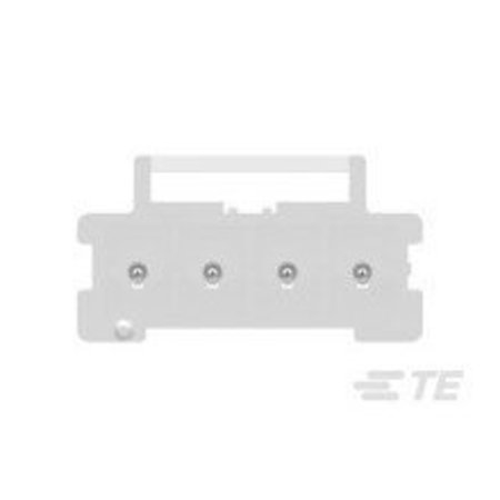 Te Connectivity Rectangular Power Connector, 4 Contact(S), Male, Solder Terminal, Receptacle 1969688-4
